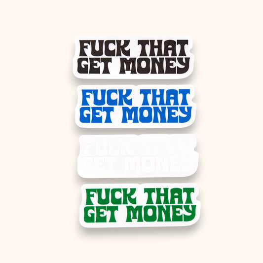 Get Money Mirror Cling | The 1975 Window Cling |Somebody Else Mirror Sticker