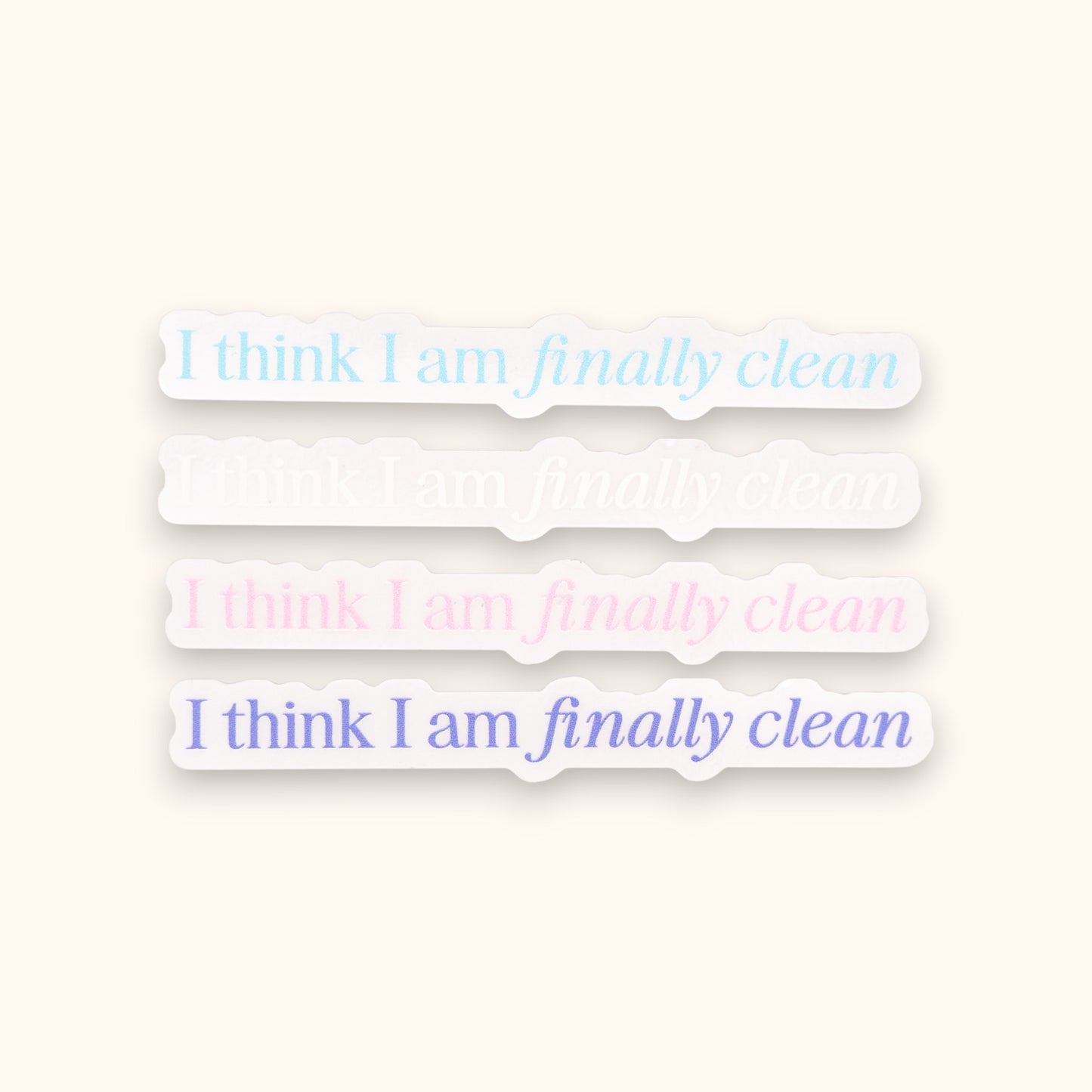 Finally Clean Mirror Cling | Taylor Window Cling | 1989 Decal