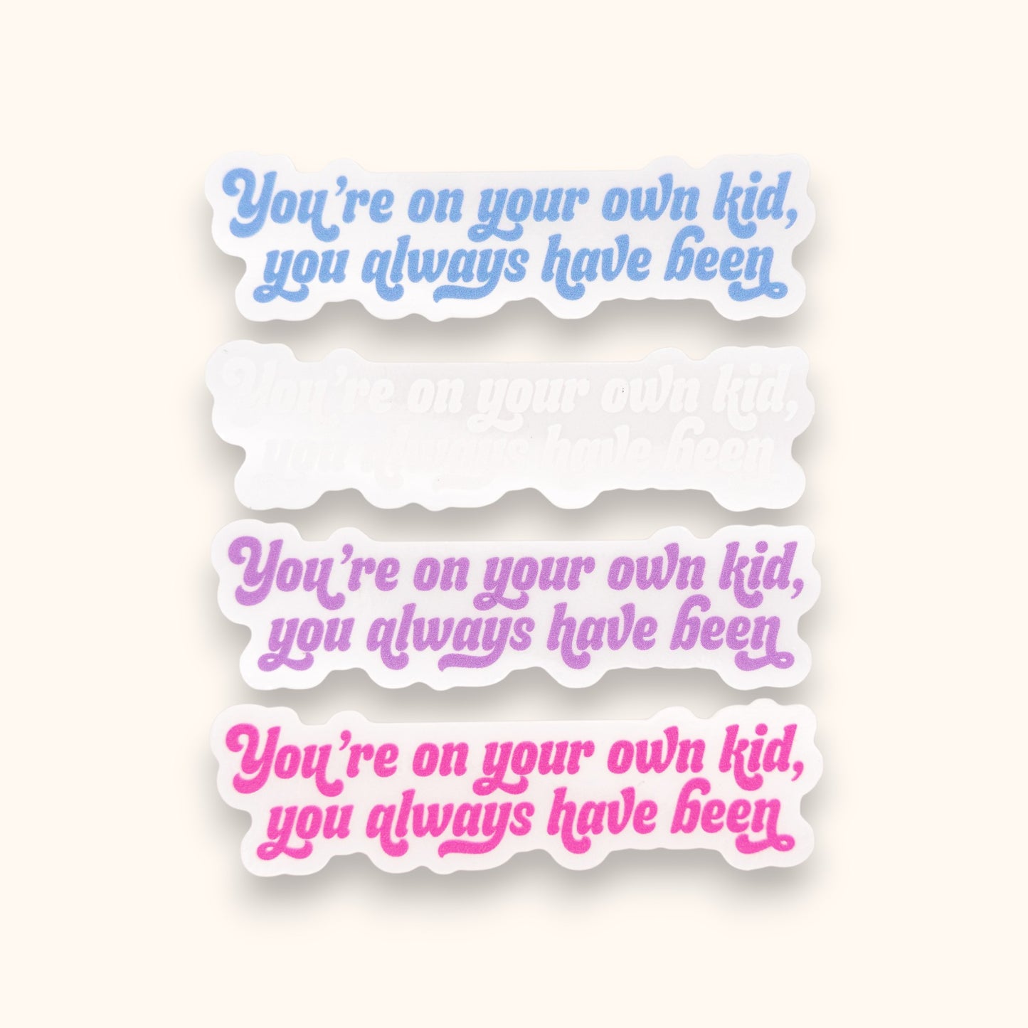 You're On Your Own Kid Mirror Cling | Midnights Window Cling | YOYOK Decal