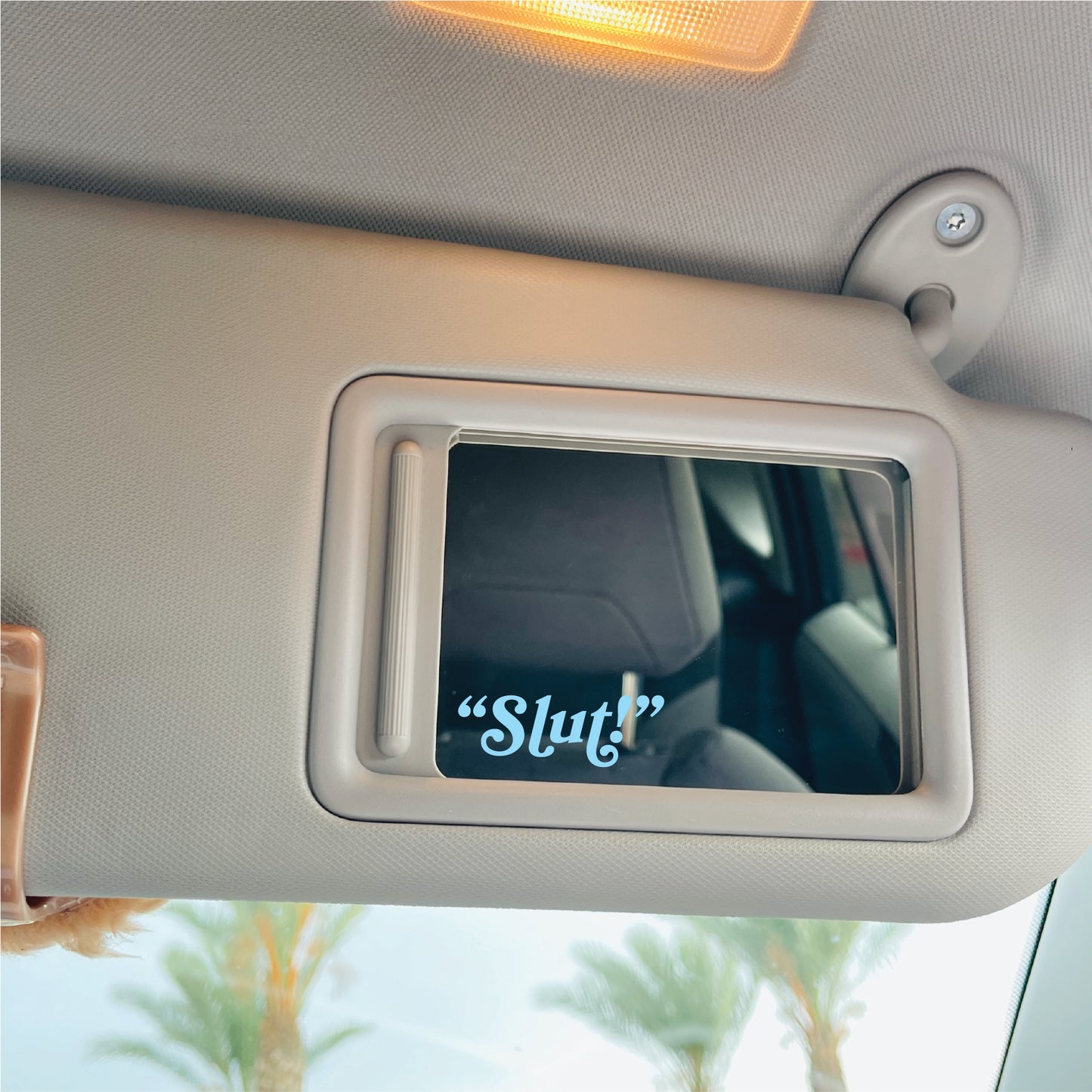 "SLUT!"  Mirror Cling | Taylor Window Cling | 1989 Decal