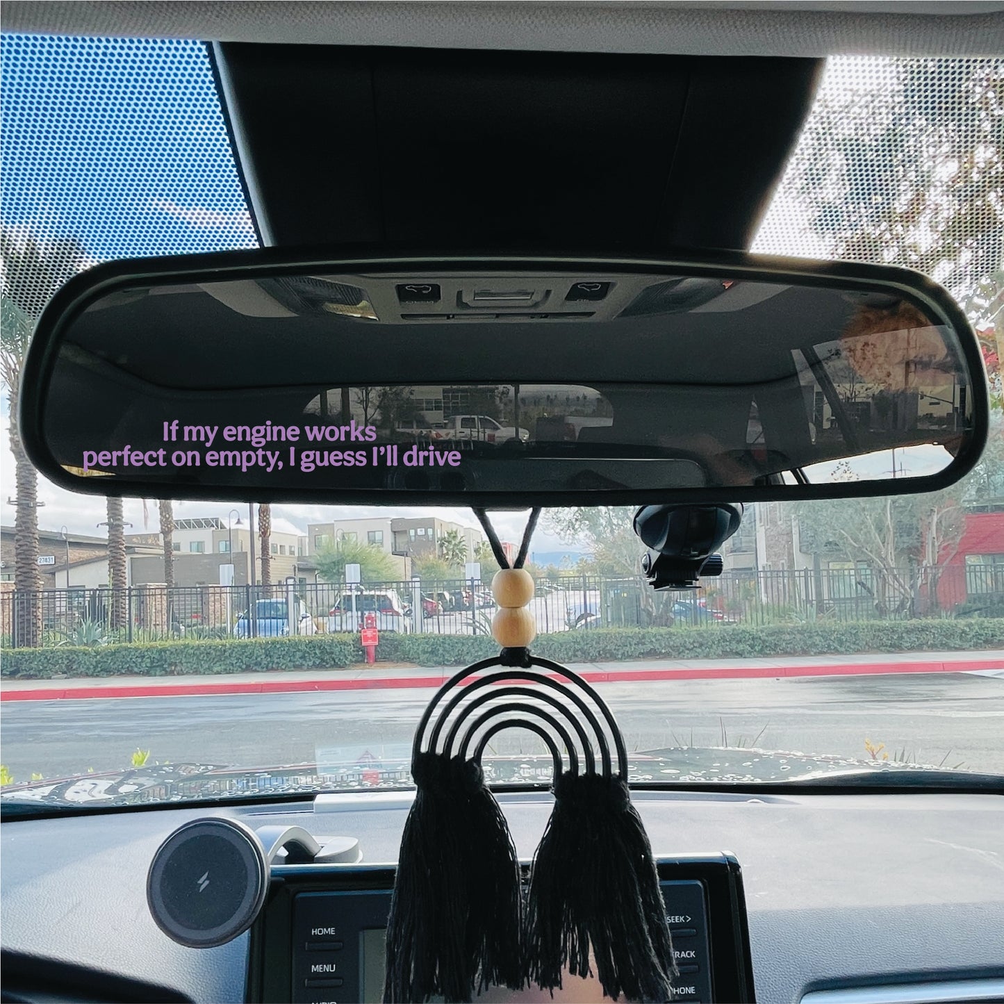 I Guess I'll Drive Mirror Cling | Noah Stick Decal | Growing Sideways Window Cling