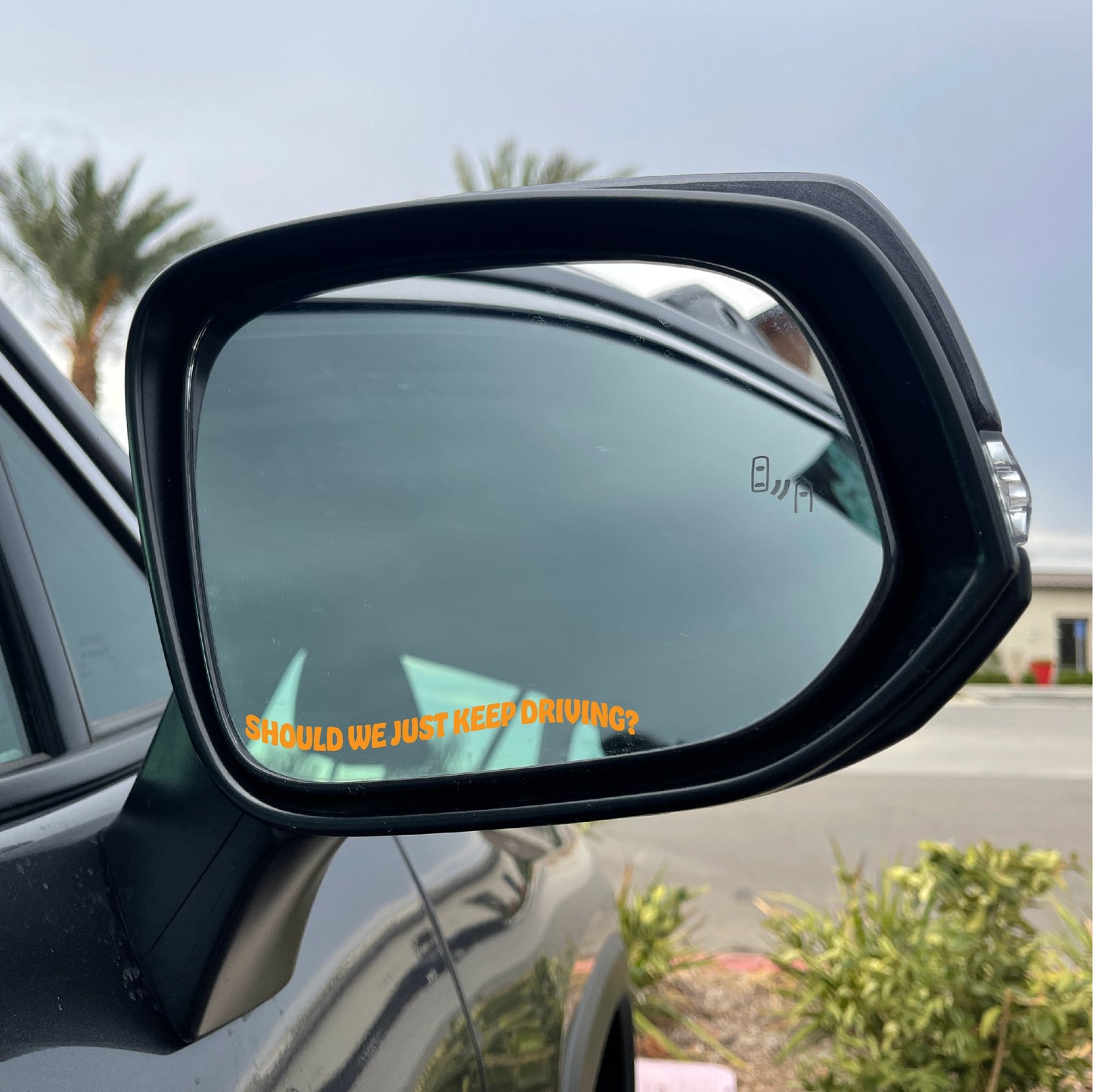 Should We Just Keep Driving Mirror Cling | Harry Window Cling Decal