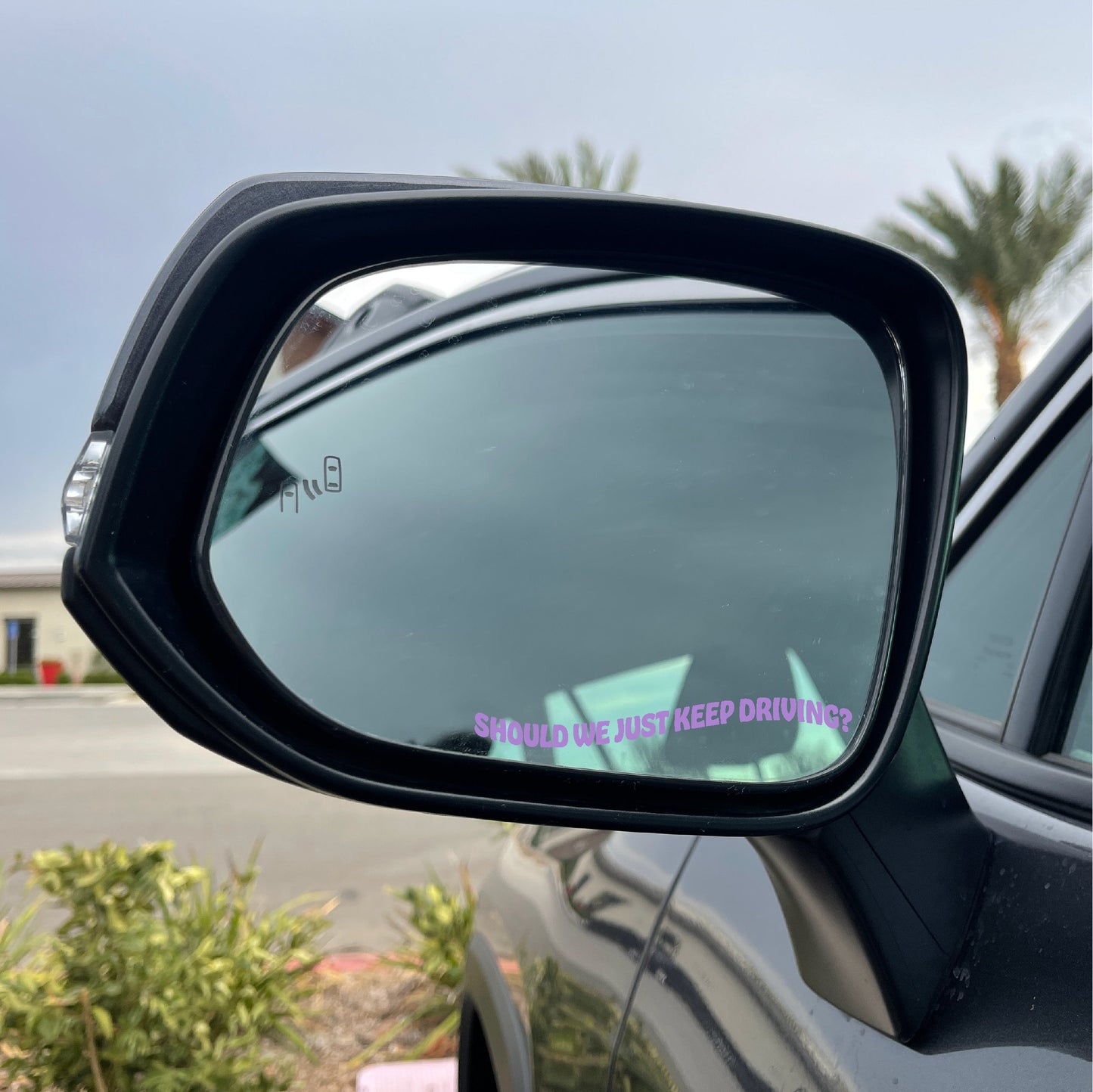 Should We Just Keep Driving Mirror Cling | Harry Window Cling Decal