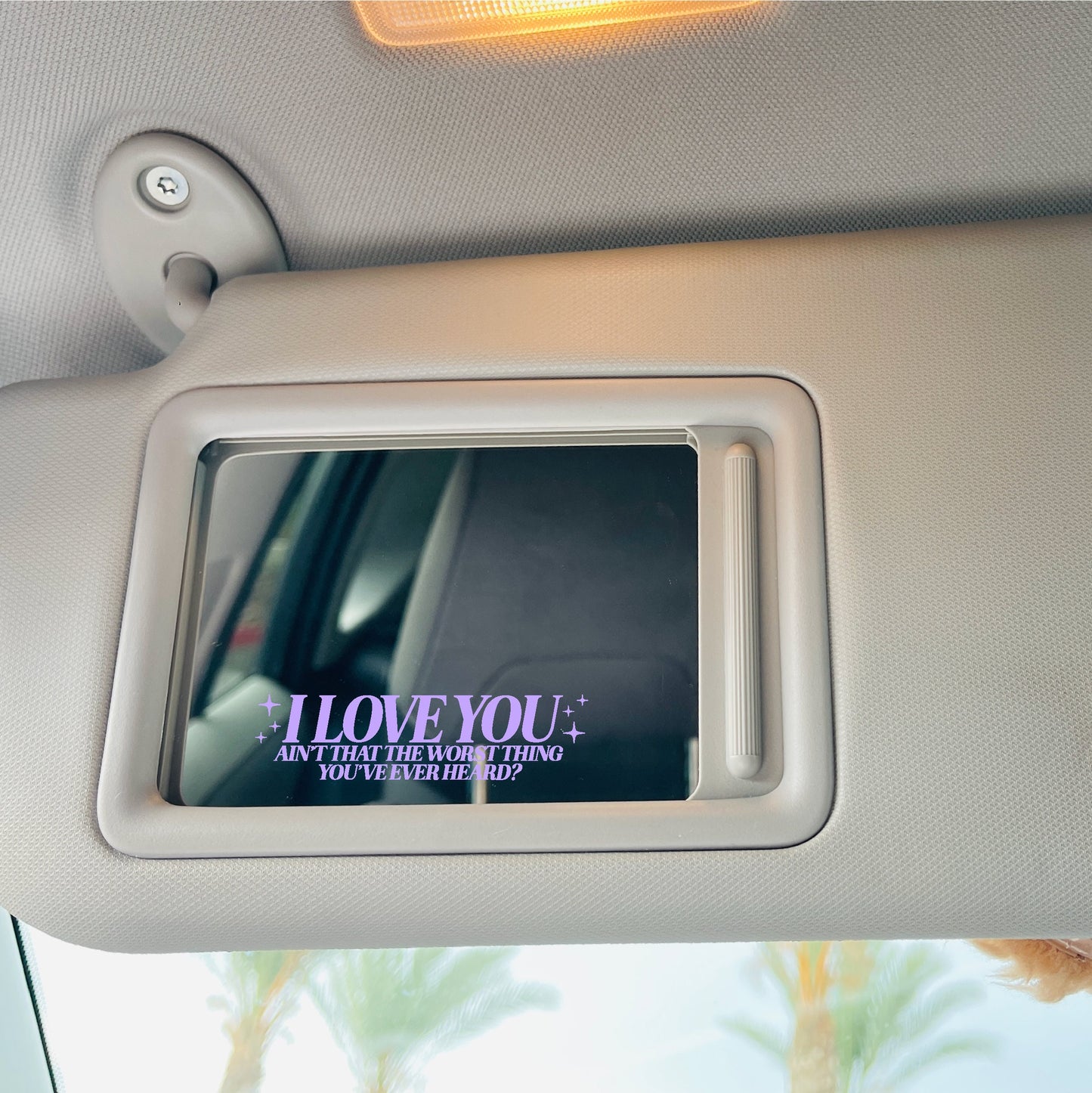 I Love You Mirror Cling | Summer Window Cling Decal | Lover Decal