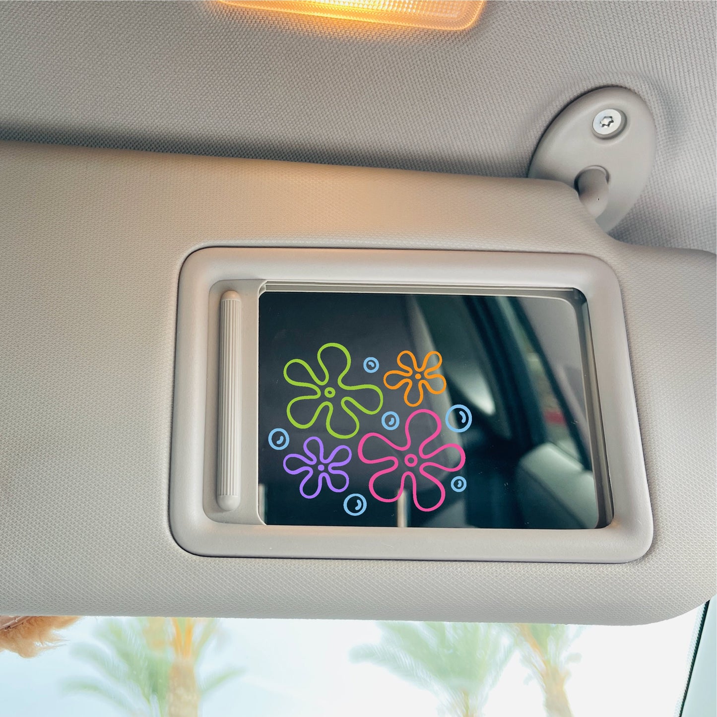 Sponge | Bubble Bud | Flowers | Jellyfish Mirror Cling | Sponge Window Cling